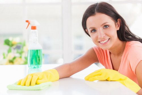 Customer complaint being documented after carpet cleaning service