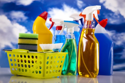 Commercial cleaning support for a W9 office entrance and reception area