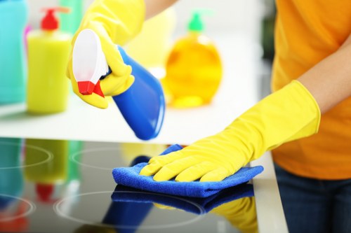 Odour removal and stain treatment on carpet flooring in W9