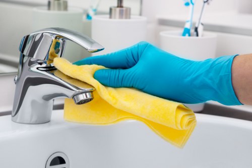 Kitchen and bathroom domestic cleaning in W9 property