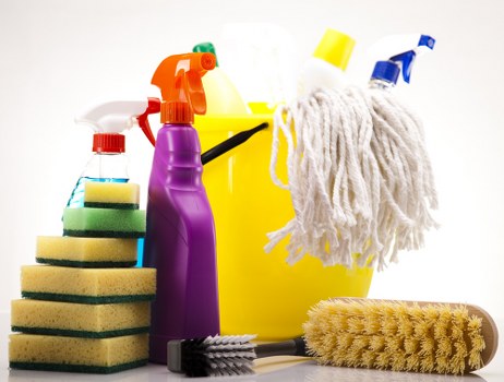 Carpet cleaning business finalising a service booking and compliance paperwork